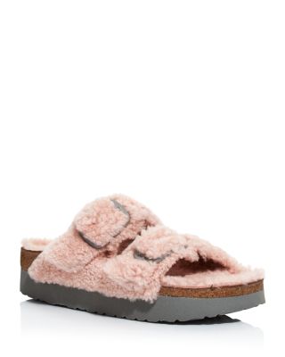 shearling sandals