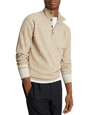 half button sweater