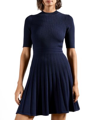 basic navy blue dress