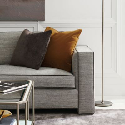 Welt Played Fabric Sofa