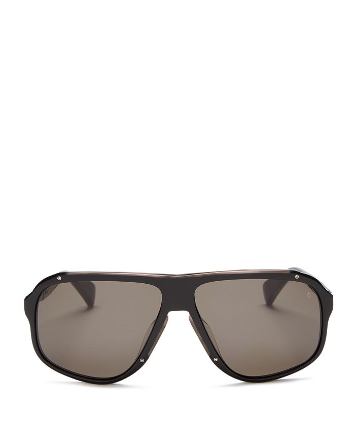 Rag Bone Men S Square Sunglasses 61mm In Black Gray Brown Modesens