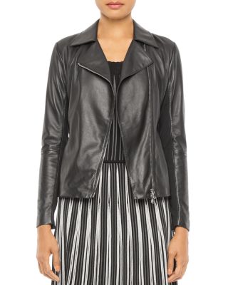 emporio armani collezioni leather jacket