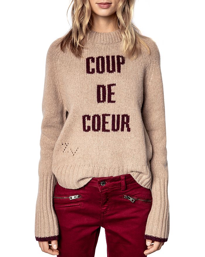Zadig & Voltaire Maddy Message Sweater In Cogn