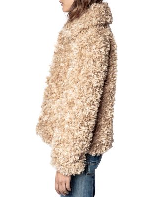 Zadig & Voltaire Fun Curly Faux Fur Coat | Bloomingdale's