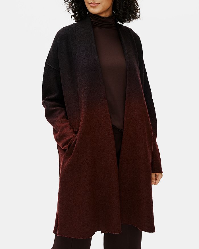 Eileen Fisher Ombre Open Front Wool Coat | Bloomingdale's