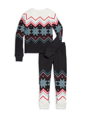 PJ Salvage Unisex Fair Isle Print Pajama Set Little Kid Big Kid Bloomingdale s