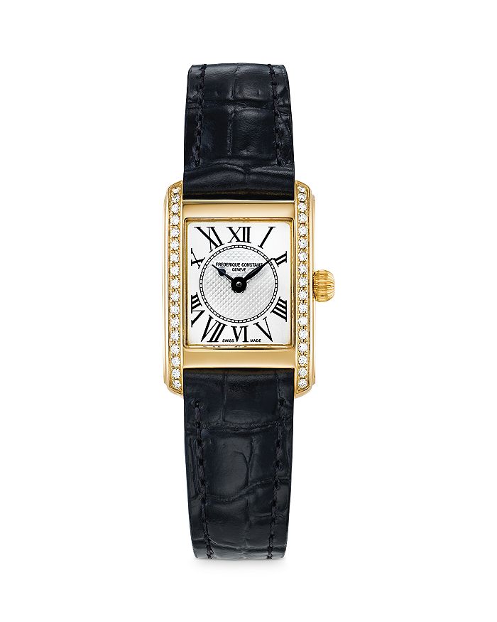 Frederique Constant Carree Watch, 23mm In Black