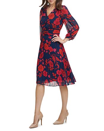 Karl Lagerfeld Paris Floral Print Chiffon Dress Bloomingdale S