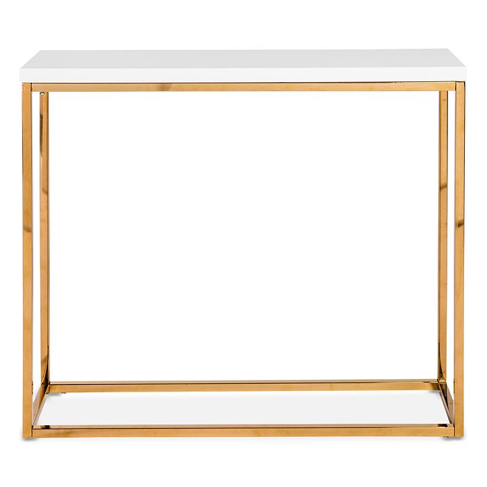 Euro Style Teresa Console Table In White