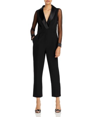 eliza j tuxedo jumpsuit