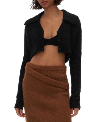 helmut lang cropped cardigan