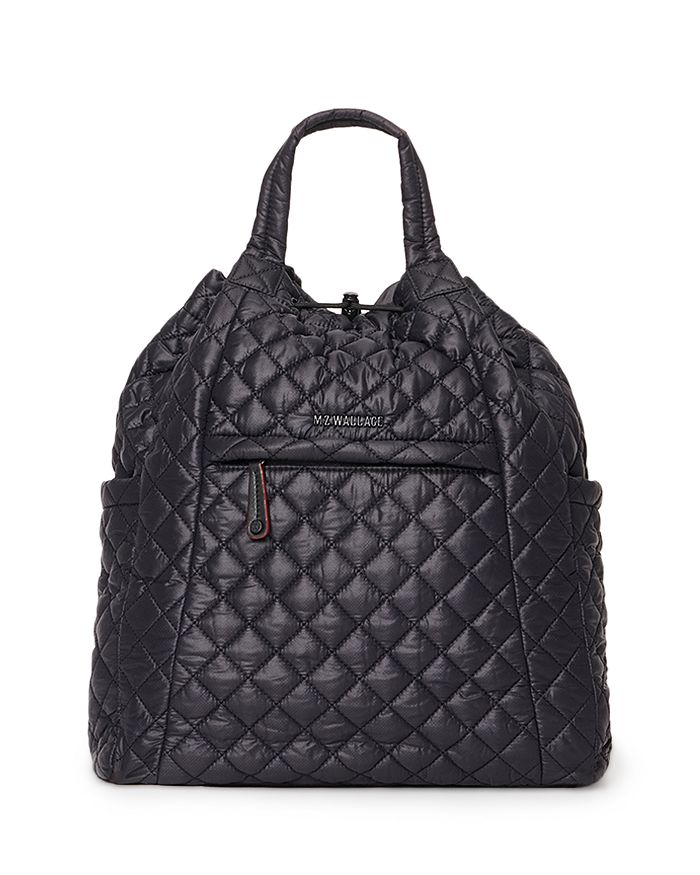 Shop Mz Wallace Medium Convertible Backpack In Black