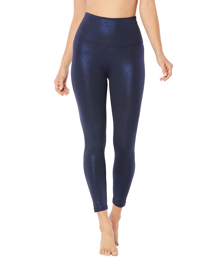 Beyond Yoga Caught In The Midi Space-dye High-waisted Legging In Nocturnal