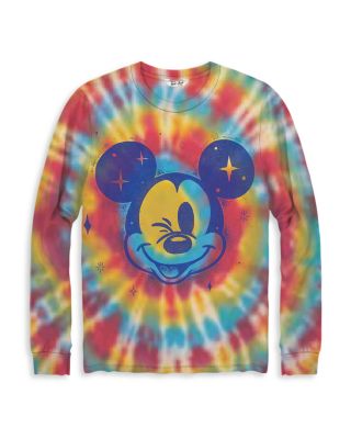 Junk Food - Tie Dye Mickey Mouse Long Sleeve Tee