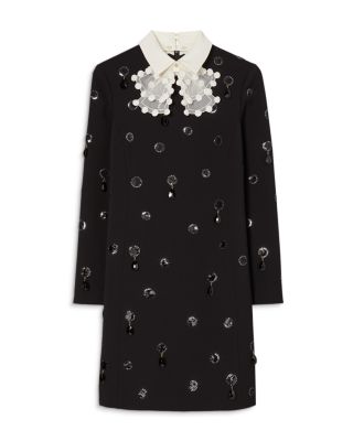 tory burch embroidered shift dress