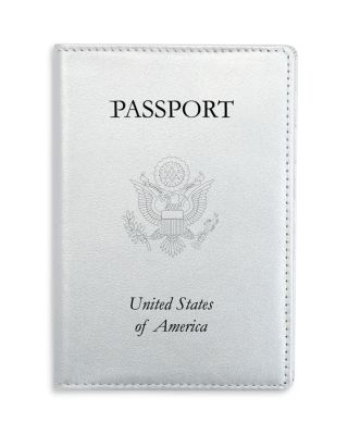 Leather RFID-Blocking Gold-Accented U.S. Passport Case