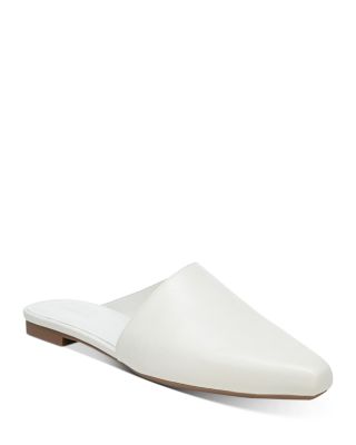 white mule flats