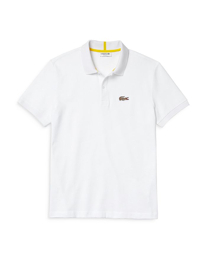 billedtekst Stilk Terminologi Lacoste Cotton Animal Print Croc Logo Regular Fit Polo Shirt |  Bloomingdale's