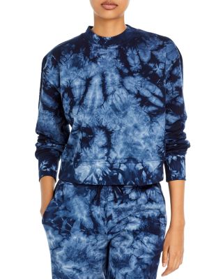 Jonathan Simkhai - Tie Dyed Cropped Sweatshirt
