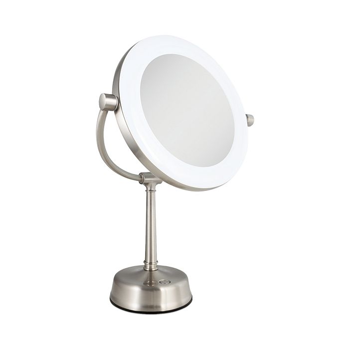 Shop Zadro Lexington Customizable Sunlight Led Lighted Vanity Mirror, 10x/1x Magnification In Silver