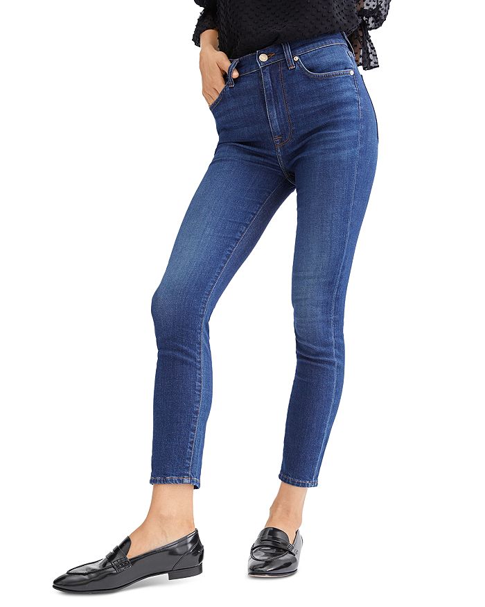 7 FOR ALL MANKIND HIGH WAIST SKINNY ANKLE JEANS IN B(AIR) SILK CATALINA,AU8113450