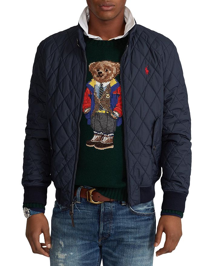Water resistant quilted coat top