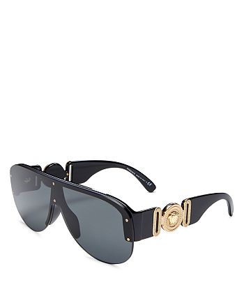 Versace Men's Shield Sunglasses, 87mm | Bloomingdale's