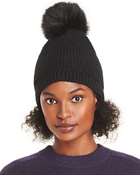 Echo Loopy Cable Pom Beanie Hat - Ivory