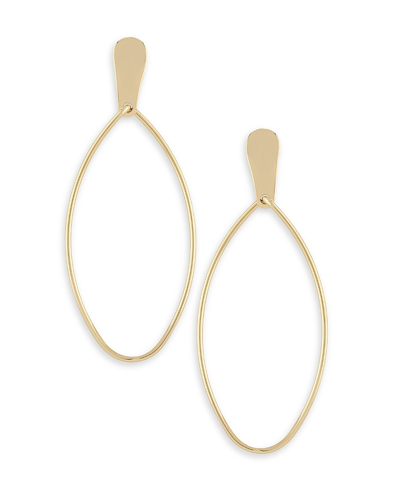 Bloomingdale's Oblong Drop Earrings In 14k Yellow Gold - Exclusive In Gold
