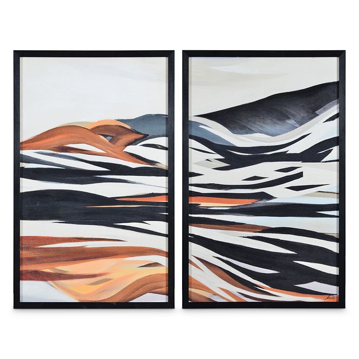 Renwil Ren-wil Micheal Canvas Wall Art, Set Of 2 In Black