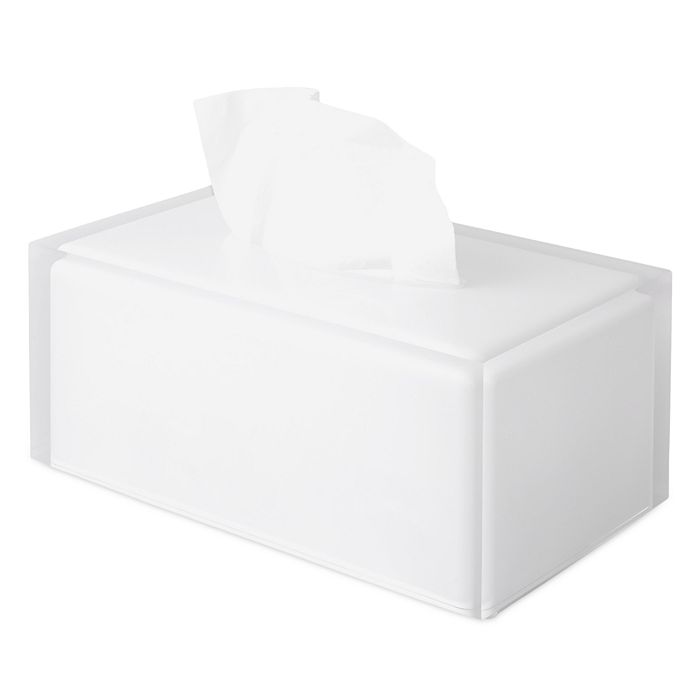 Shop Jonathan Adler Long Tissue Box In White