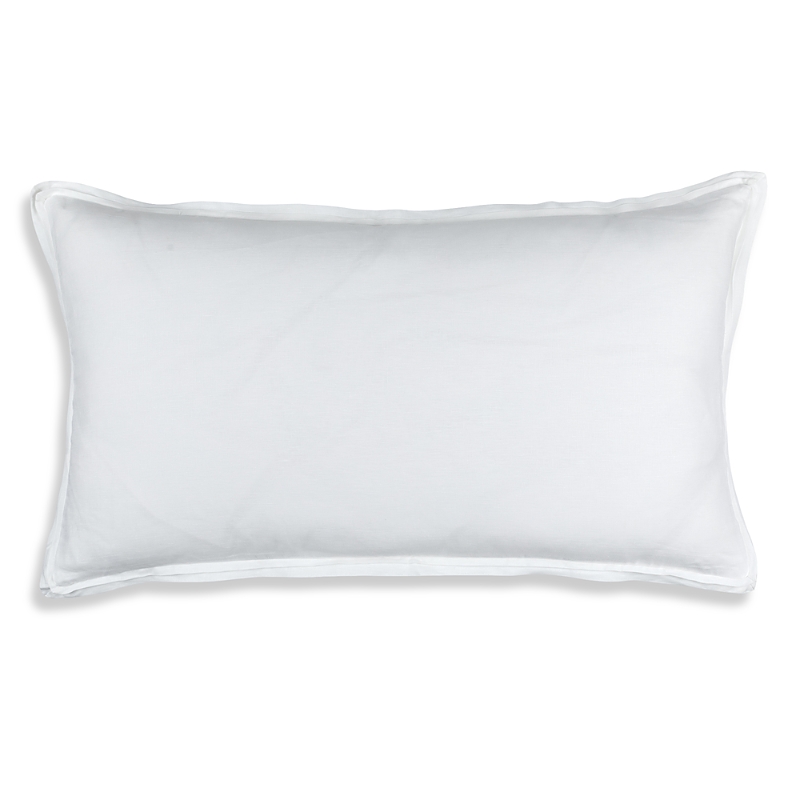 Lili Alessandra Bloom King Linen Pillow In White