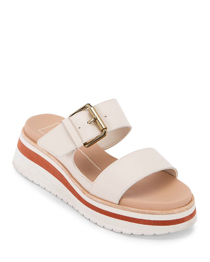 Dolce Vita Women s Macen Slip On Leather Platform Sandals