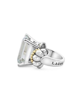 Sterling Silver & 18K Yellow Gold Glacier White Topaz Ring