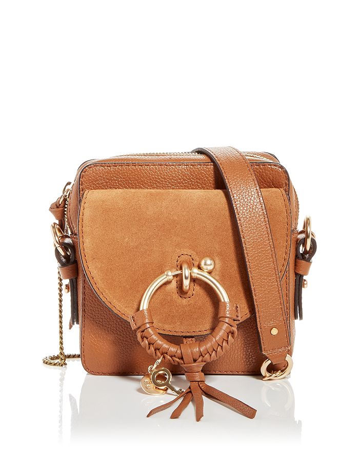 SEE BY CHLOÉ SEE BY CHLOE JOAN SMALL LEATHER & SUEDE CROSSBODY,S19SS994330
