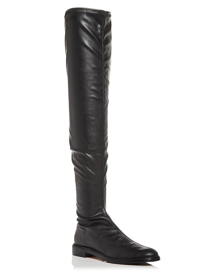 Schutz S-Kaolin Womens Leather Patent Over-The-Knee Boots, Black