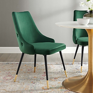 Modway Adorn Tufted Performance Velvet Dining Side Chair In Green