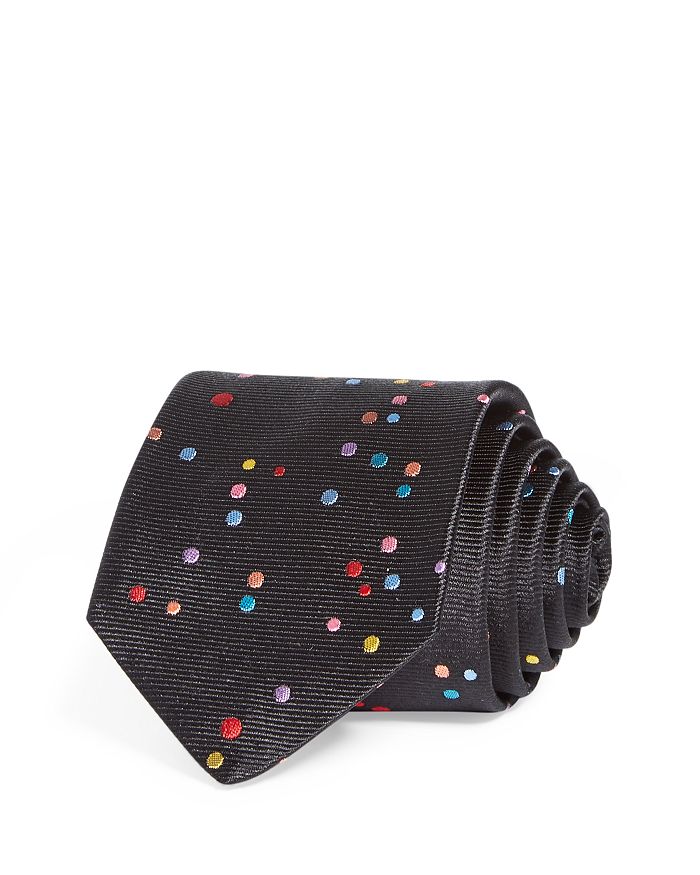 Paul Smith Multicolor Dots Silk Skinny Tie In 79
