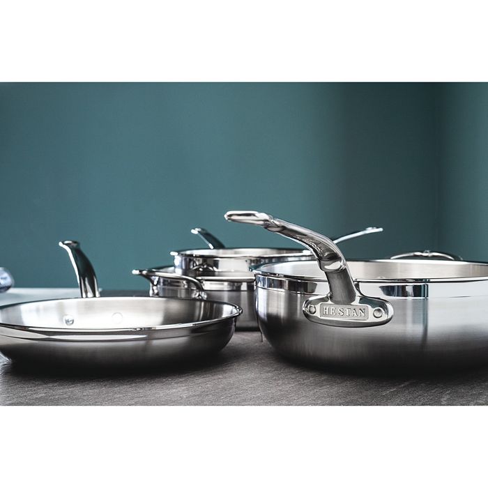 Shop Hestan Probond Forged Stainless Steel 10-piece Cookware Set In Silver