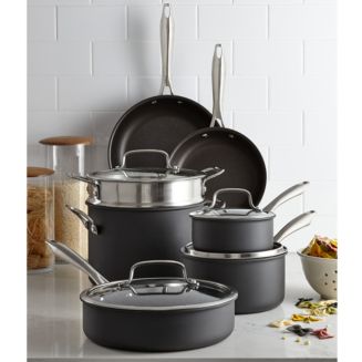 Cuisinart DSA-11 Dishwasher Safe Anodized Cookware 11 Piece Set