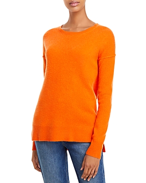 Aqua Fitted Cashmere Crewneck Sweater - 100% Exclusive In Carrot