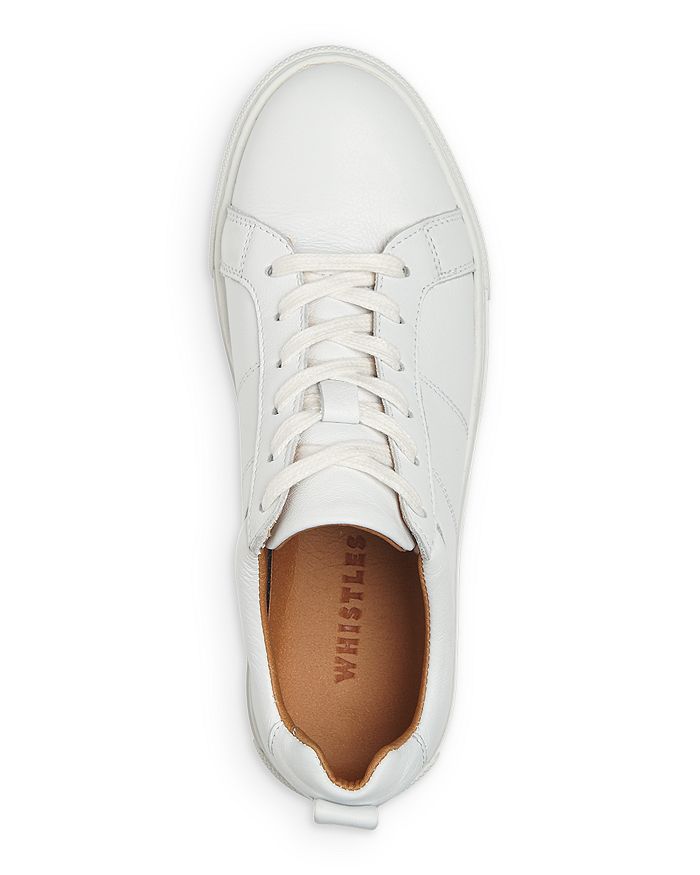 Shop Whistles Koki Lace Up Trainer In White