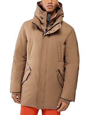 Mackage Men's Edward Down Hooded Jacket In Camel