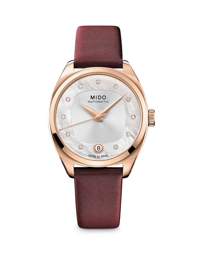 Mido Belluna Royal Watch, 33mm In Silver