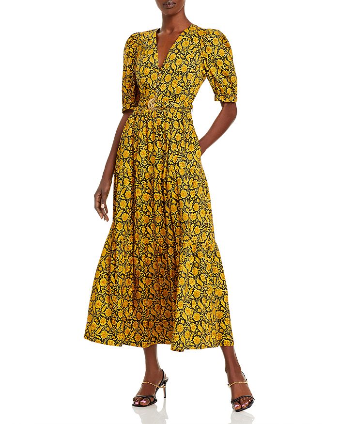 Nicholas floral drawstring dress online