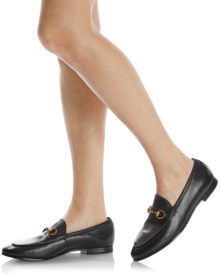 tan gucci loafers women's