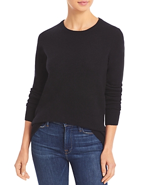 C By Bloomingdale's Cashmere C By Bloomingdale's Crewneck Cashmere Sweater - 100% Exclusive In Black