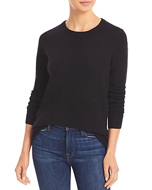 C By Bloomingdale's Crewneck Cashmere Sweater - 100% Exclusive In Black