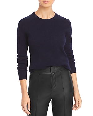 C By Bloomingdale's Cashmere C By Bloomingdale's Crewneck Cashmere Sweater - 100% Exclusive In Navy