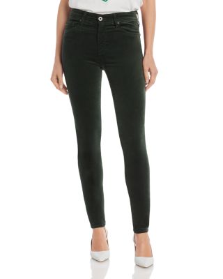 skinny velvet jeans